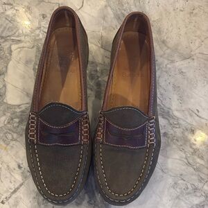 Women’s Barbour leather and suede loafer, UK 5.5